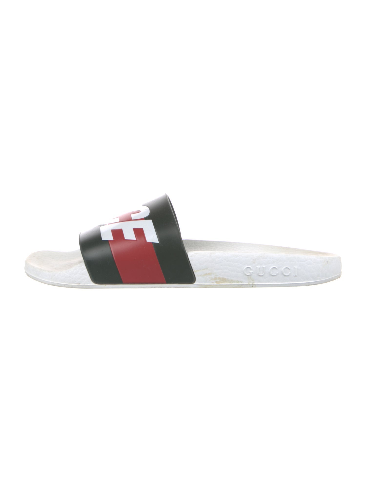 Gucci Web Accent Rubber Slides
