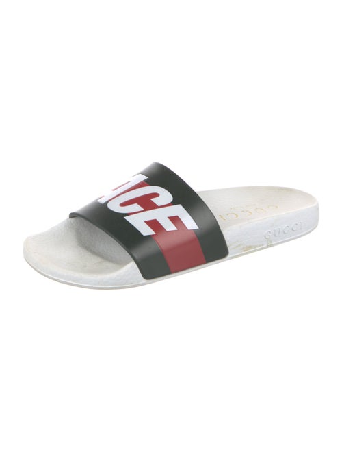 Gucci Web Accent Rubber Slides