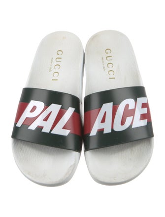 Gucci Web Accent Rubber Slides