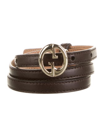 Gucci GG Logo Skinny Belt