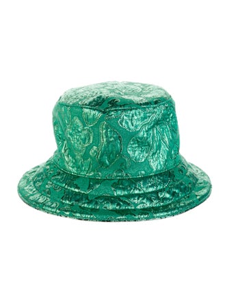 Gucci 2022 Lamé Jacquard Reversible Bucket Hat