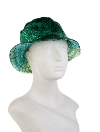 Gucci 2022 Lamé Jacquard Reversible Bucket Hat