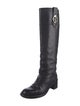 Gucci Interlocking G Logo Leather Riding Boots