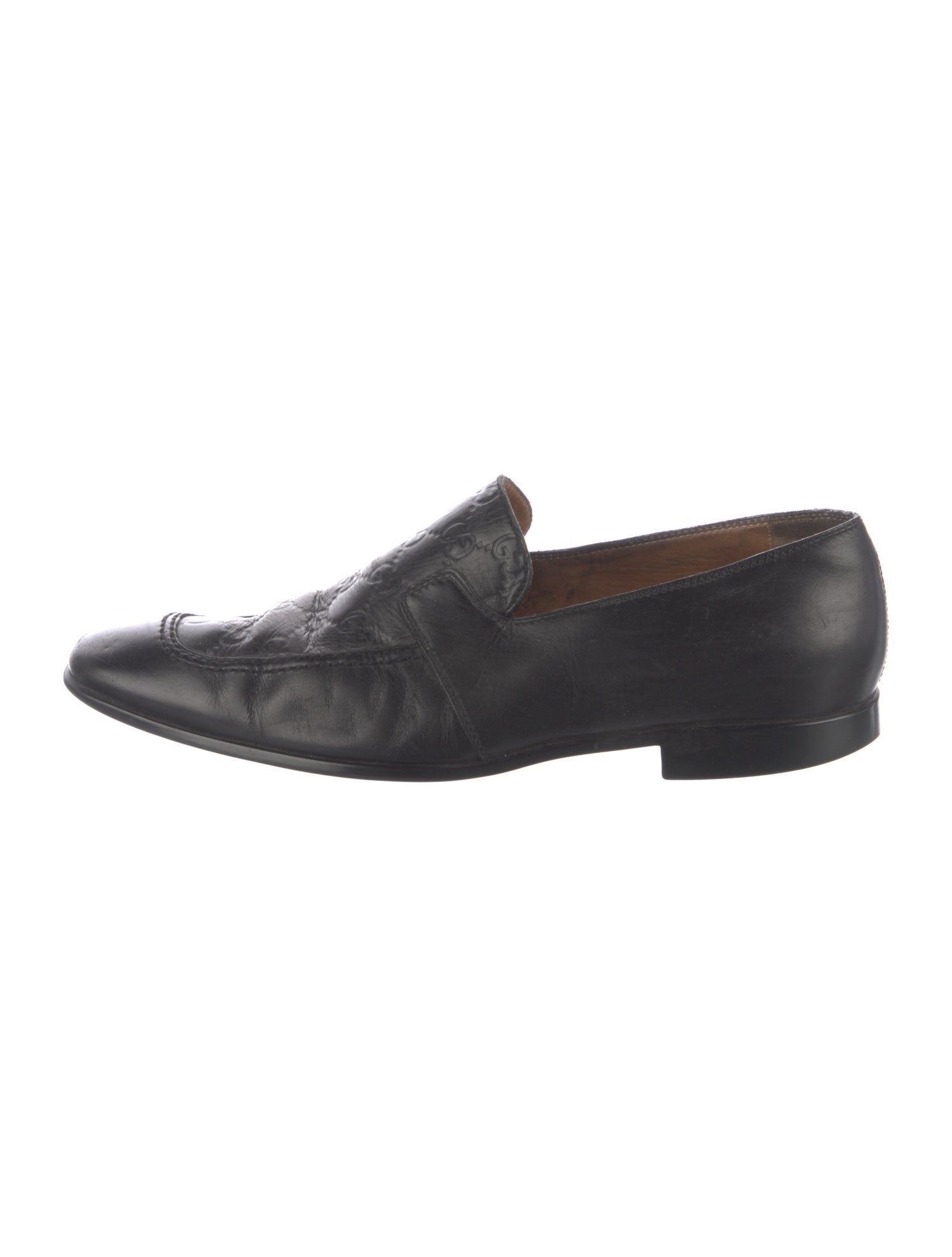 Gucci GG Signature Leather Dress Loafers