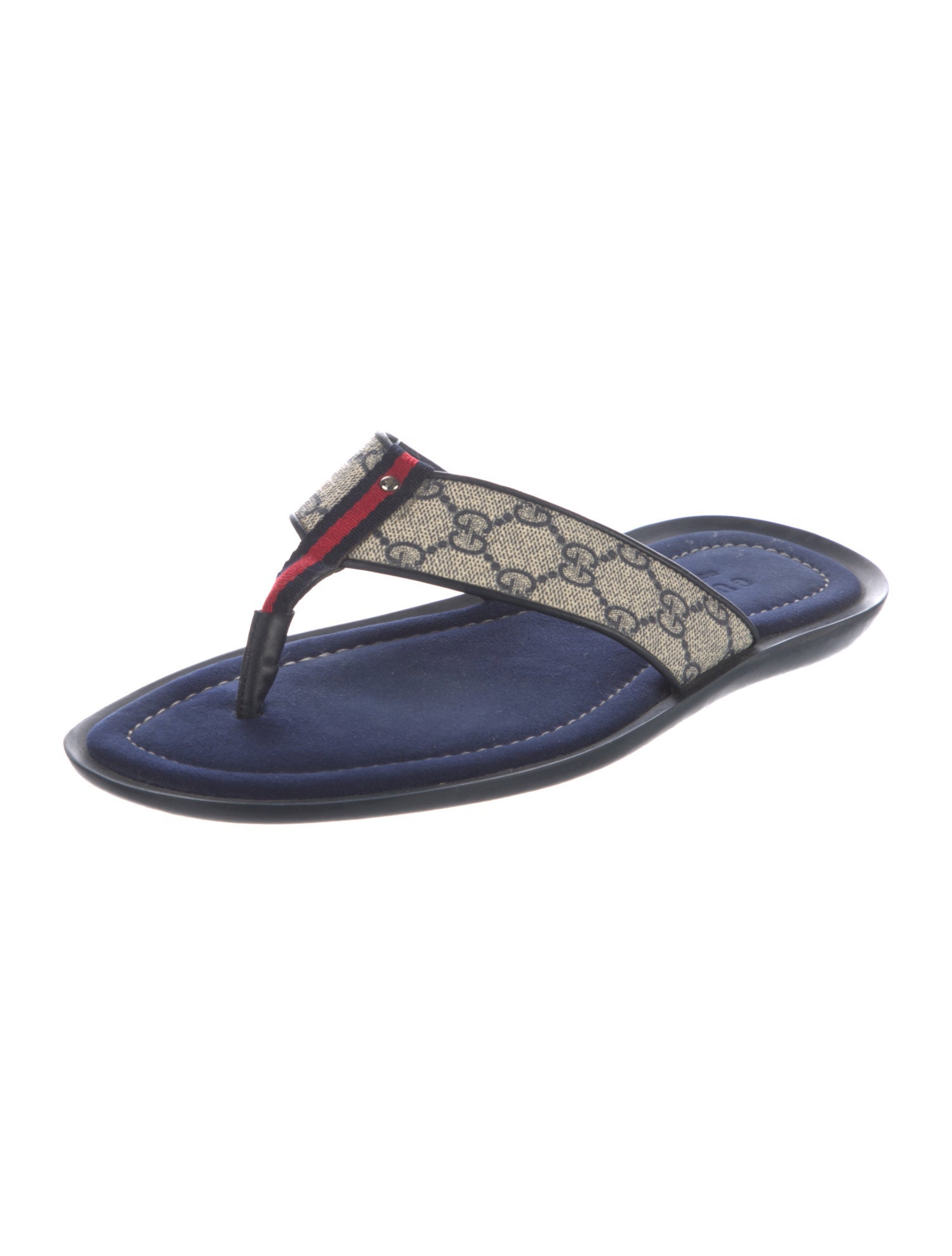 Gucci GG Supreme Flip Flops
