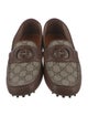 Gucci GG Canvas Leather Drivers