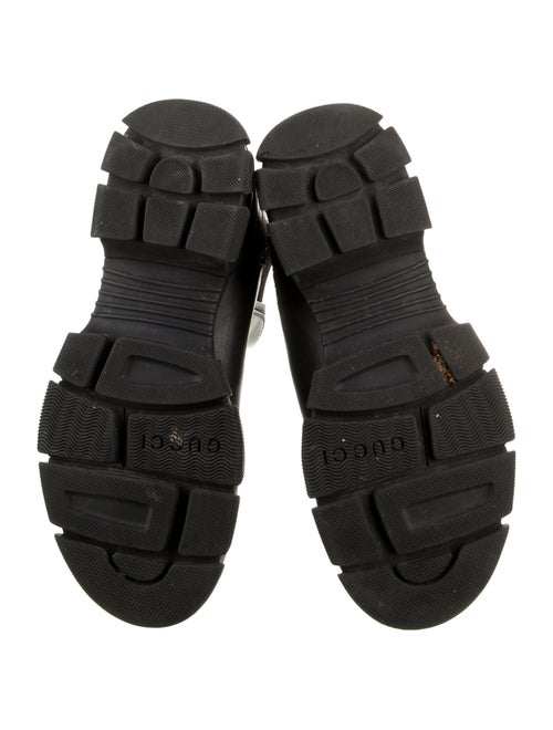 Gucci Leather Mesh Accents Chelsea Boots