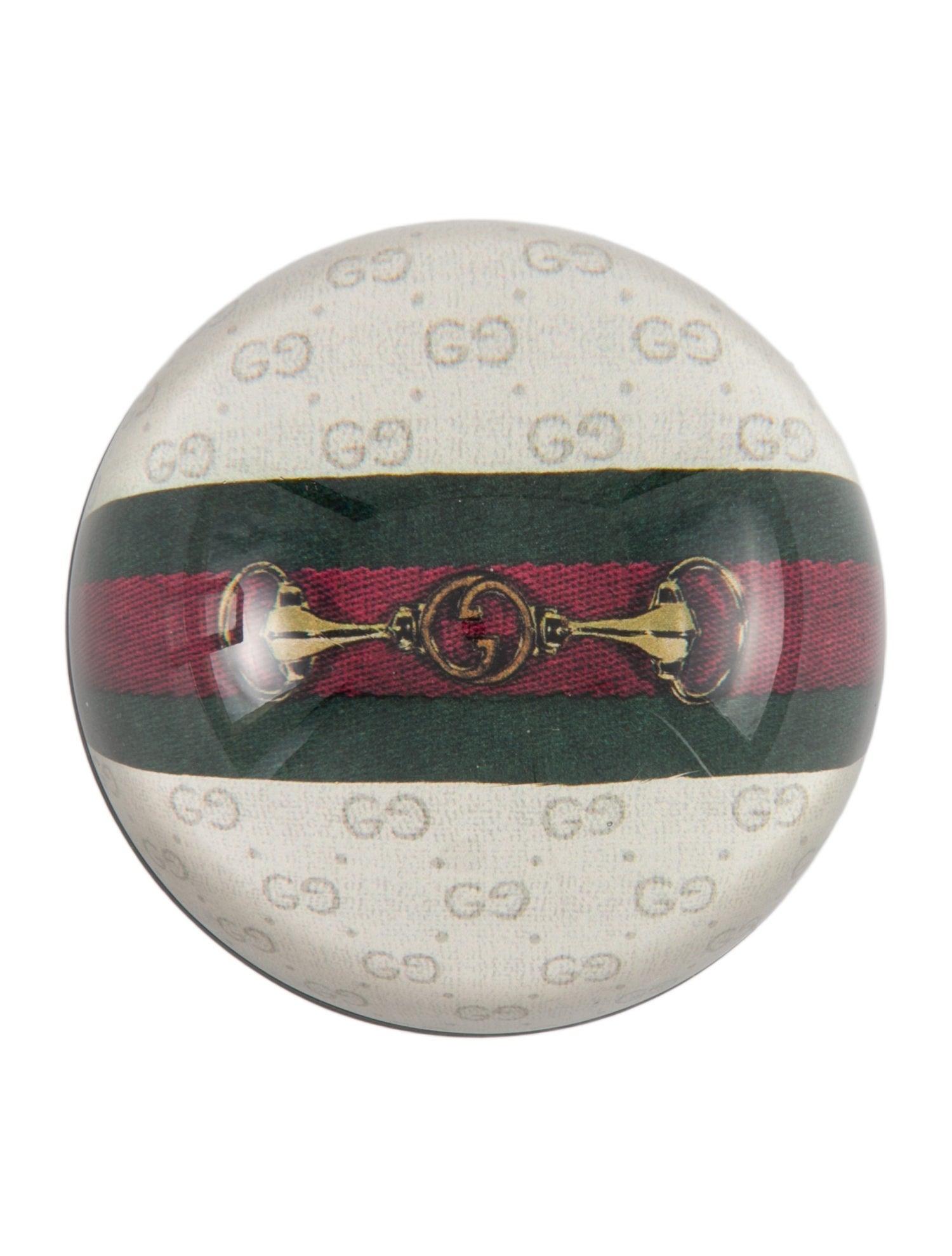 Gucci Glass Horsebit Paperweight w/ Tags
