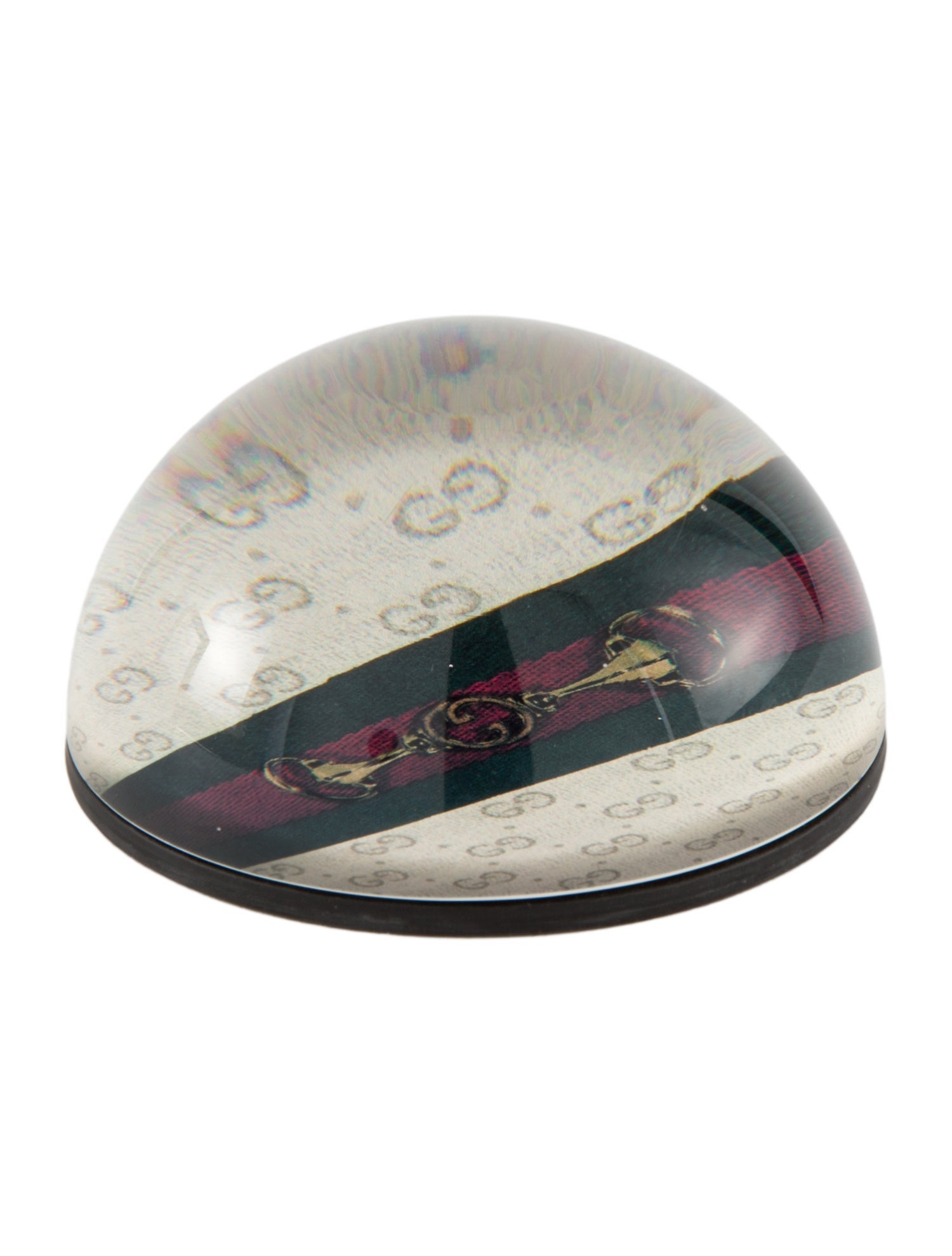 Gucci Glass Horsebit Paperweight w/ Tags