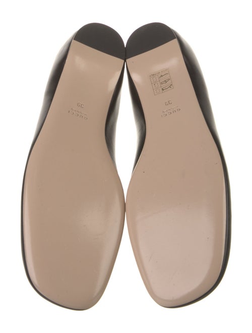 Gucci Interlocking G Logo Leather Mary Jane Flats