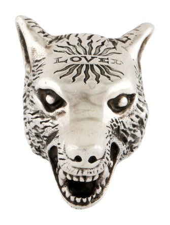 Gucci Anger Forest Wolf Head Ring