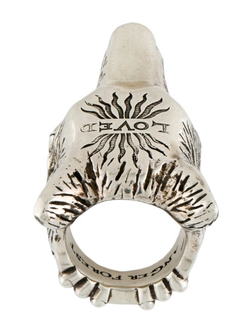 Gucci Anger Forest Wolf Head Ring