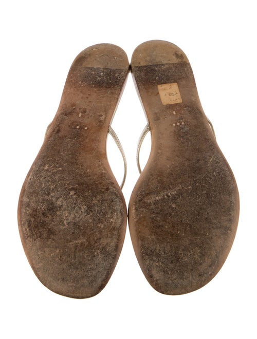 Gucci Sukey Logo Leather Flip Flops