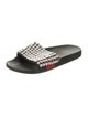 Gucci Rubber Crystal Embellishments Slides