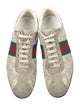 Gucci Web Accent Leather Sneakers