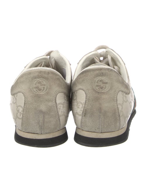 Gucci Web Accent Leather Sneakers