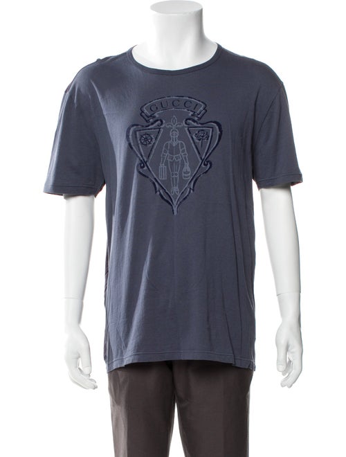 Gucci Graphic Print Scoop Neck T-Shirt