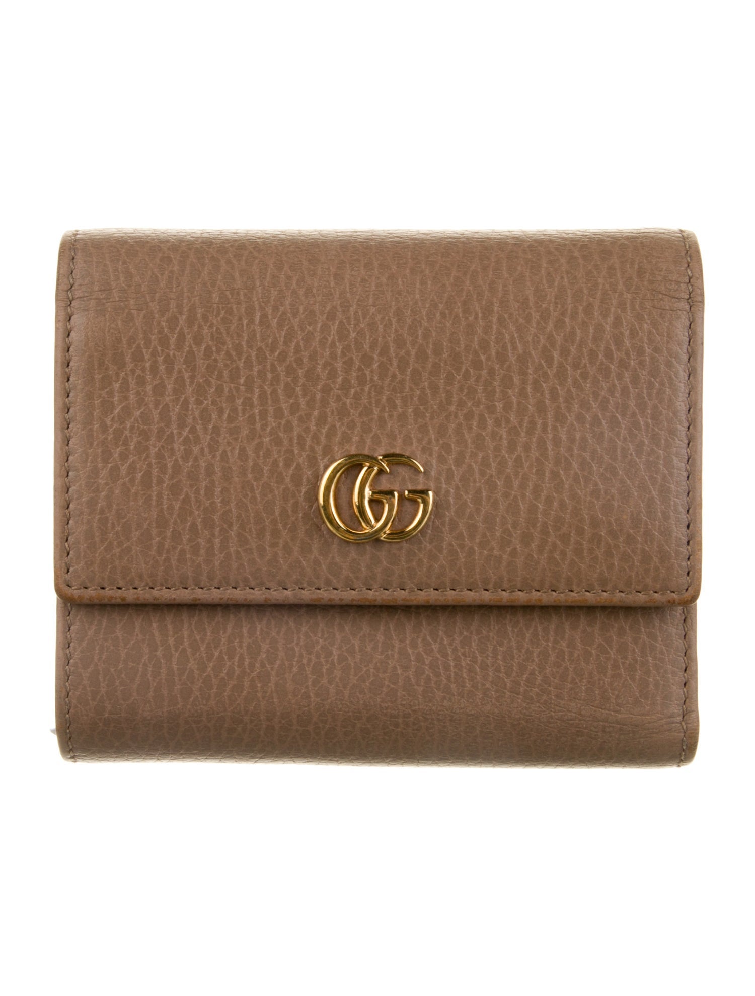 Gucci Double G Logo Leather Wallet