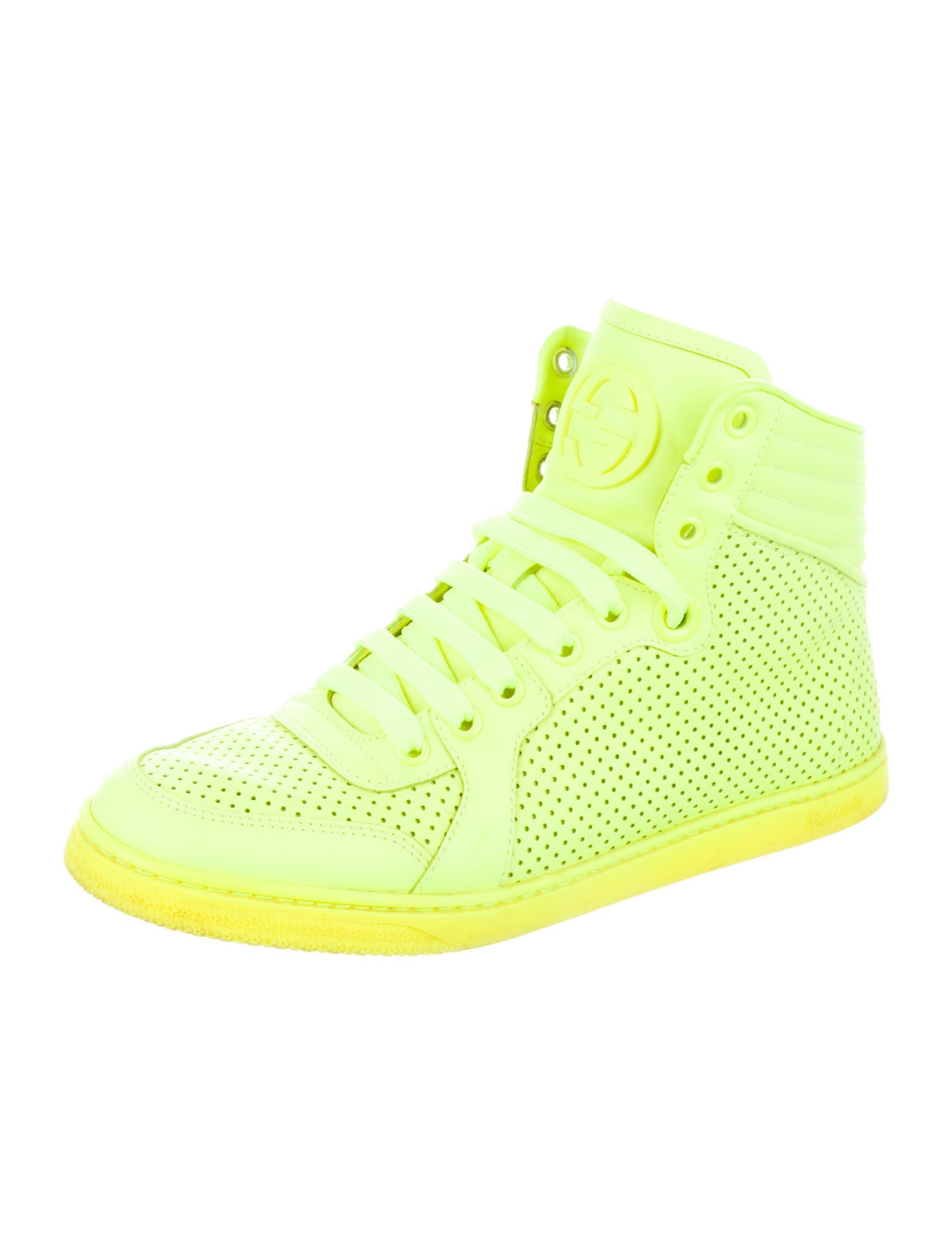 Gucci Interlocking G Logo Leather Sneakers