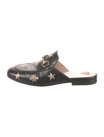 Gucci 1955 Horsebit Accent Leather Mules