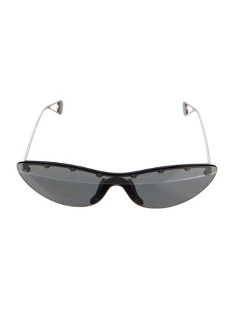 Gucci Interlocking G Logo Shield Sunglasses