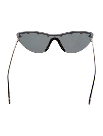 Gucci Interlocking G Logo Shield Sunglasses