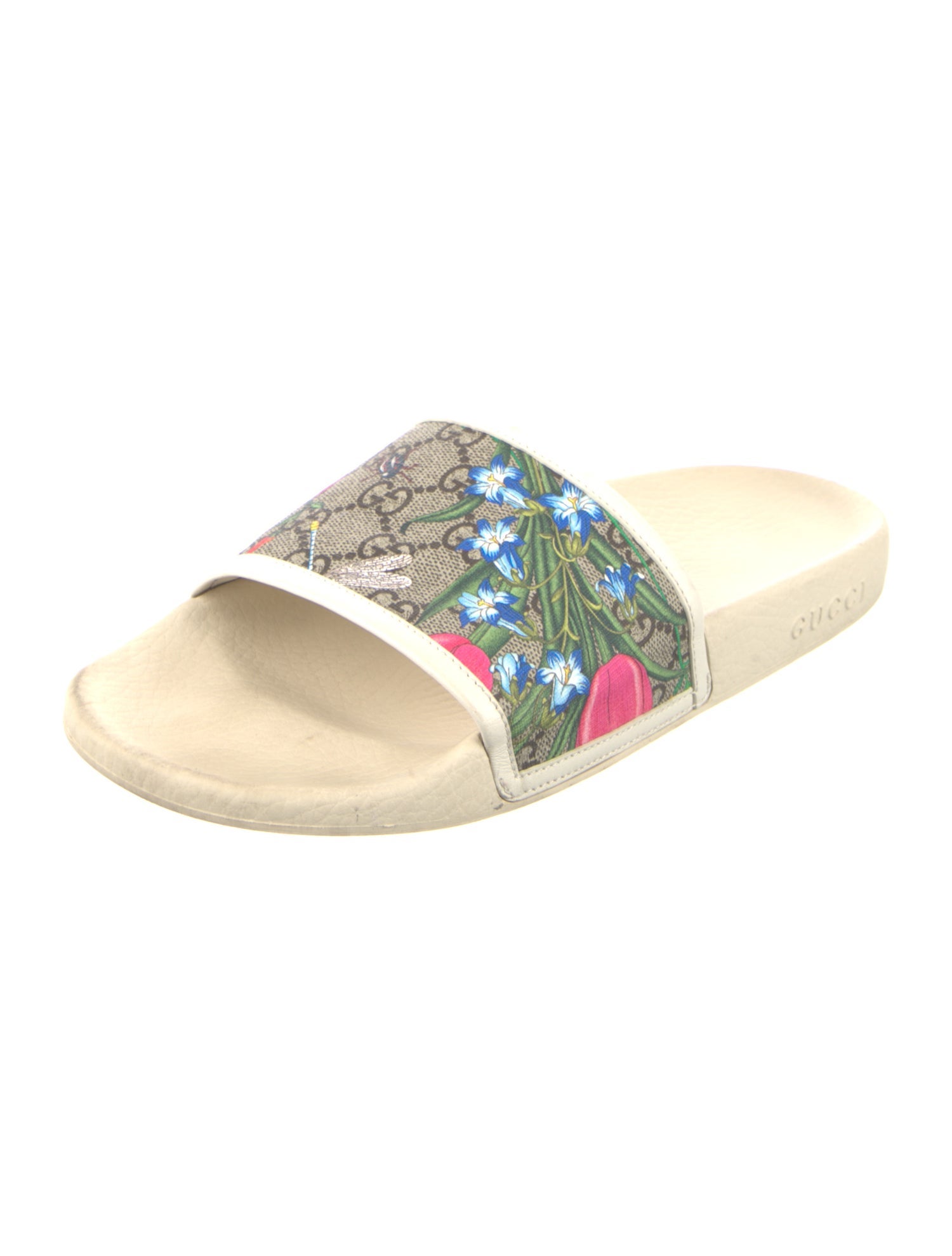 Gucci GG Canvas Rubber Slides