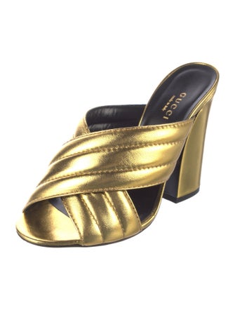 Gucci Leather Slides