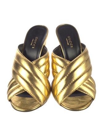 Gucci Leather Slides