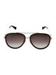 Gucci Web Accent Aviator Sunglasses