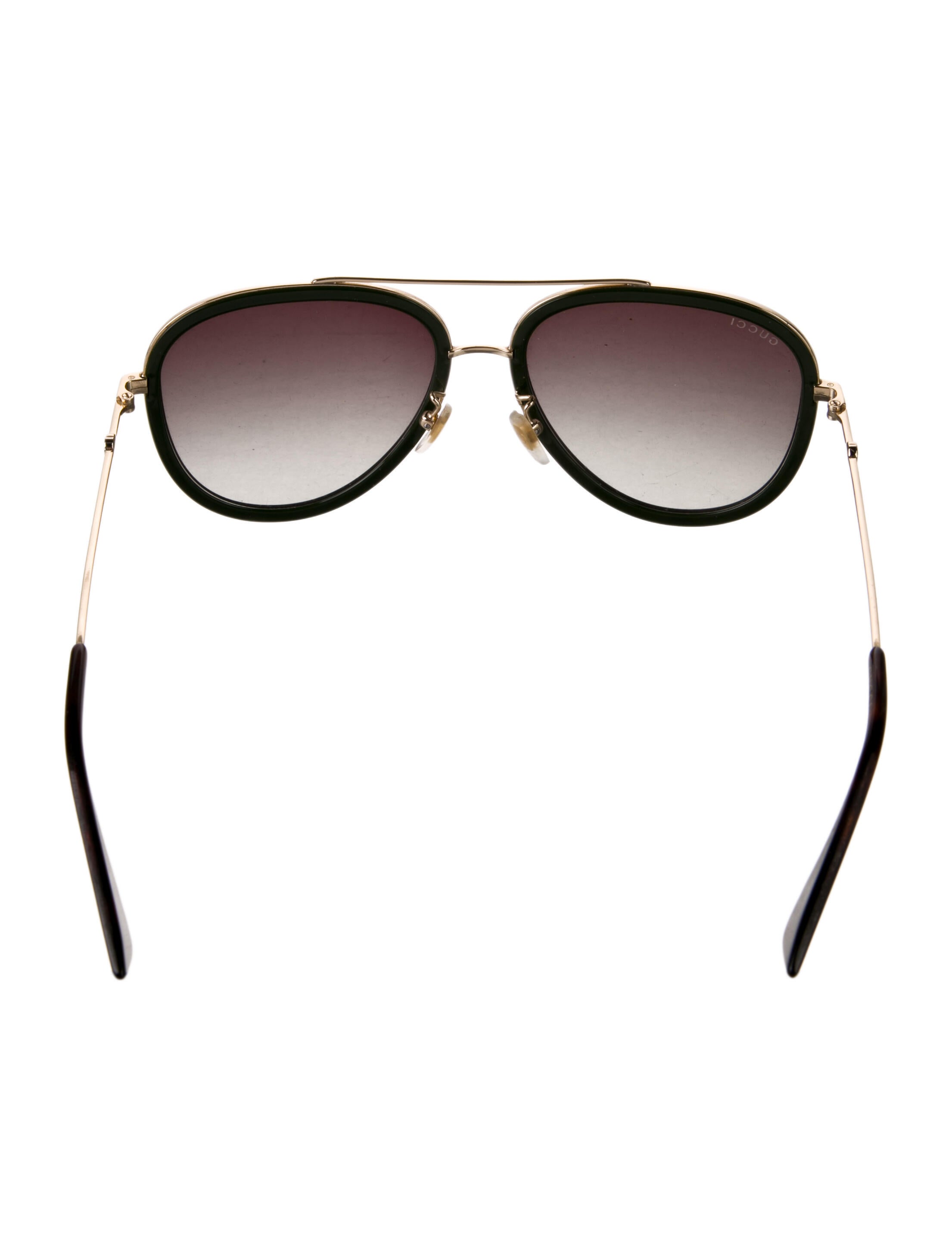 Gucci Web Accent Aviator Sunglasses