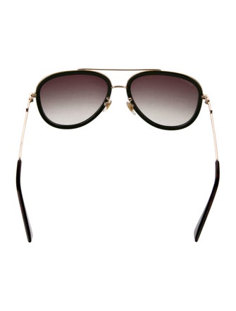 Gucci Web Accent Aviator Sunglasses