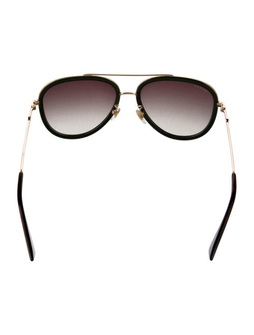 Gucci Web Accent Aviator Sunglasses