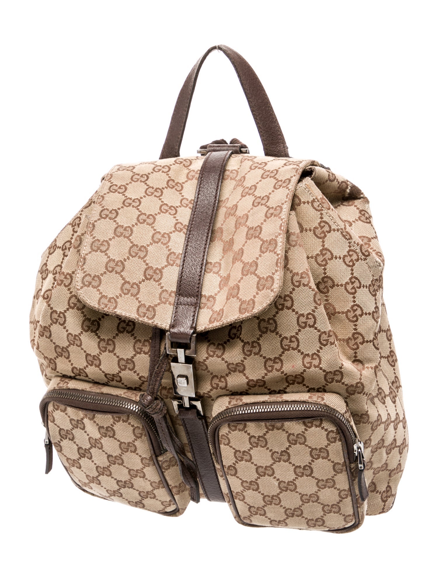 Gucci GG Canvas Backpack Vintage