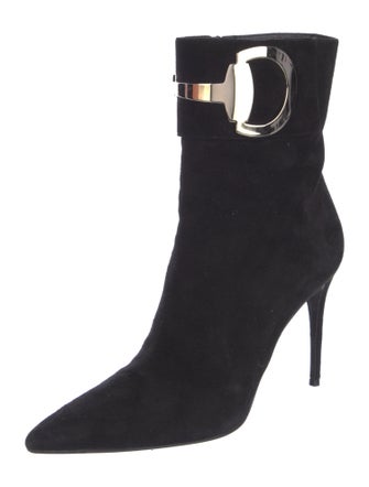 Gucci Horsebit Accent Suede Boots