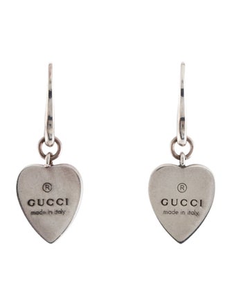 Gucci Trademark Heart Drop Earrings
