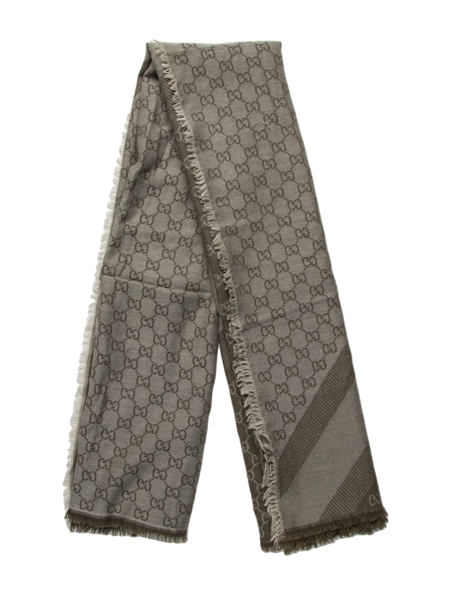 Gucci Wool GG Logo Scarf