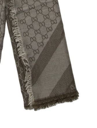 Gucci Wool GG Logo Scarf