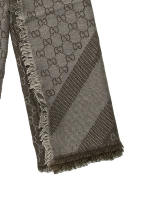 Gucci Wool GG Logo Scarf