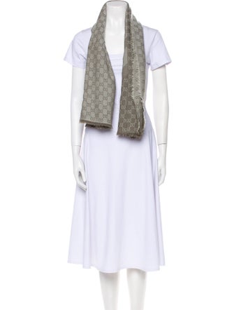 Gucci Wool GG Logo Scarf