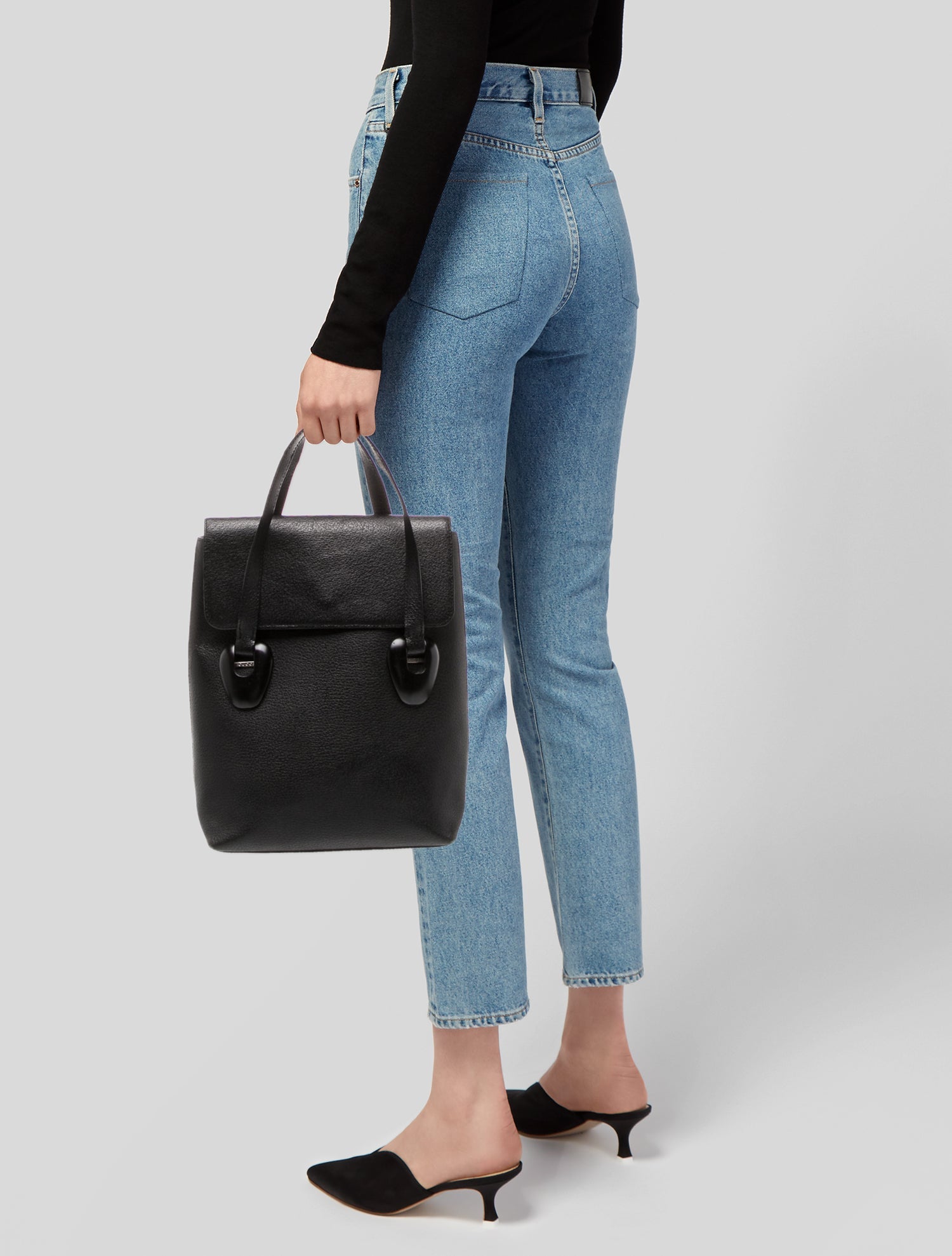 Gucci Leather Top Handle Bag Vintage