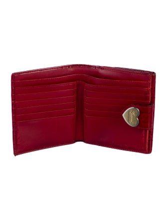 Gucci GG Embossed Patent Leather Compact Wallet