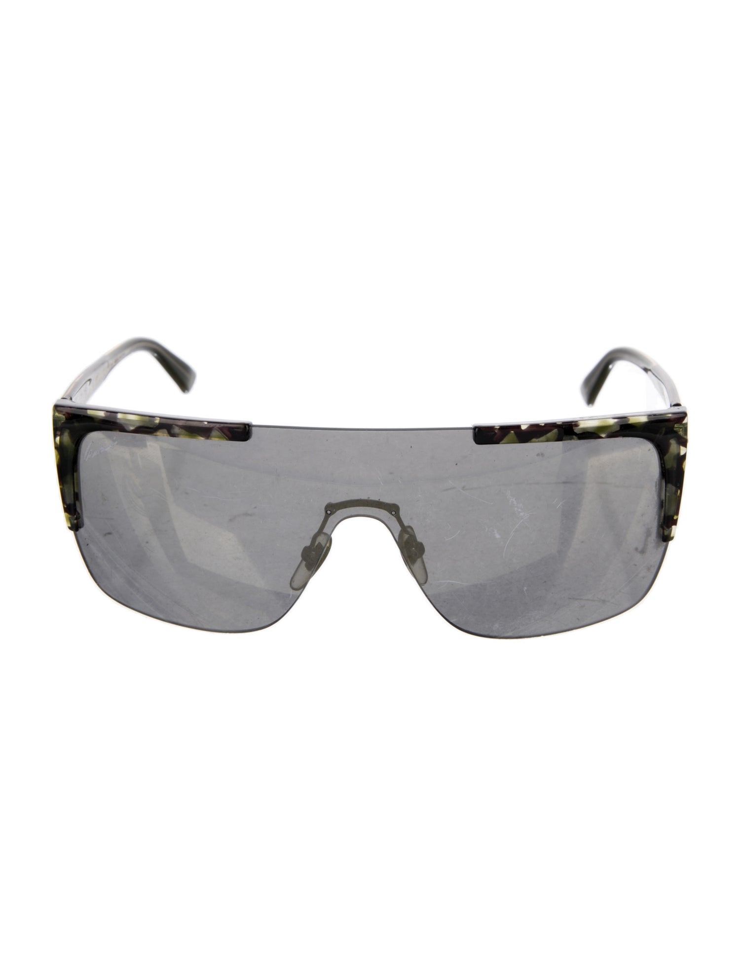 Gucci Shield Mirrored Sunglasses