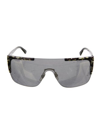 Gucci Shield Mirrored Sunglasses