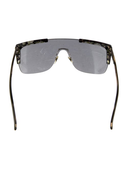Gucci Shield Mirrored Sunglasses