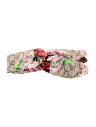 Gucci Silk Blooms Knotted Headband
