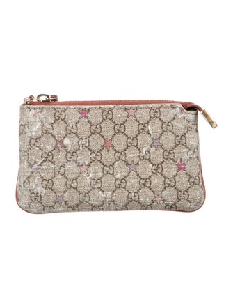 Gucci Star Key Pouch GG Supreme Wallet