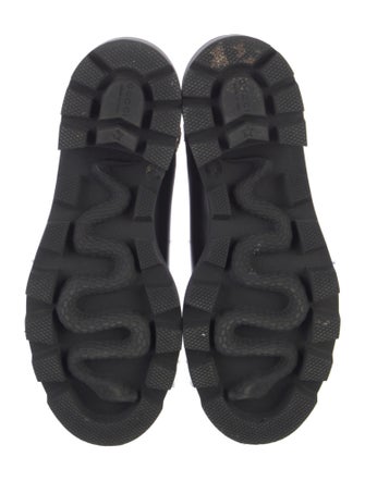 Gucci Double G Logo Leather Rain Boots