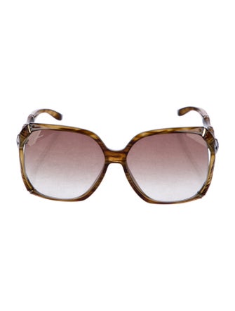 Gucci Bamboo Accent Oversize Sunglasses