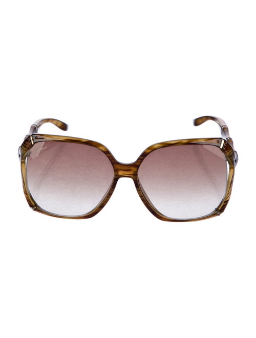 Gucci Bamboo Accent Oversize Sunglasses